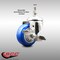 Service Caster 3 Inch 316SS Blue Polyurethane Swivel 10mm Threaded Stem Caster with Brake SCC-SS316TS20S314-PPUBBLUE-TLB-M1015 - alternate 4